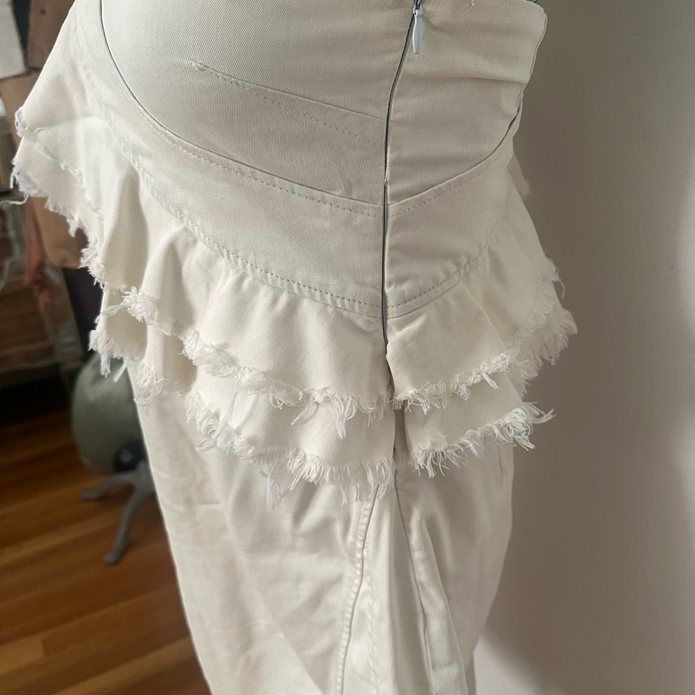 Asymmetrical denim dress
